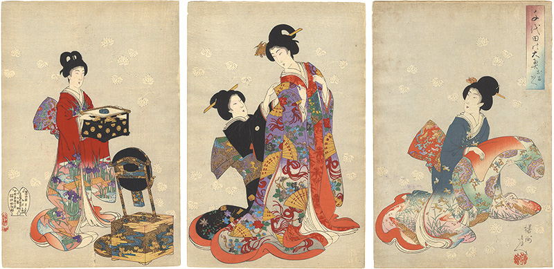 Chikanobu “Chiyoda Inner Palace / Changing Clothes”／