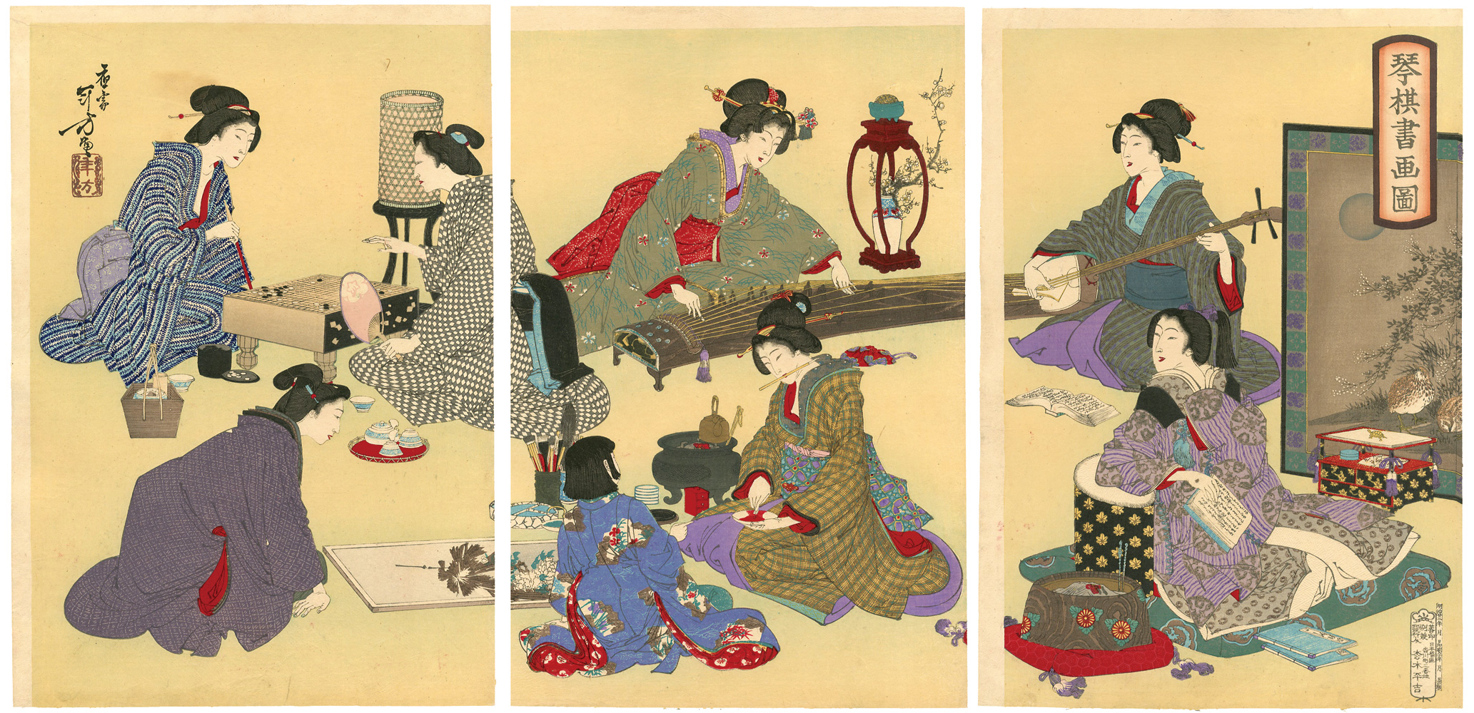 Toshikata “Picture of Four Arts”／