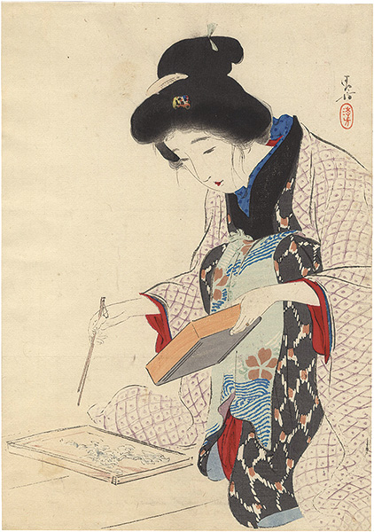 Kaburaki Kiyokata “Kuchi-e Print”／