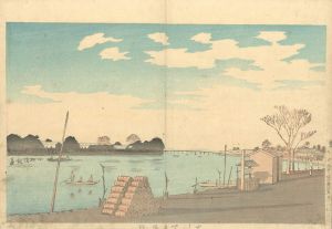 Kiyochika/Fujimi Ferry, the River Oh[大川富士見渡]