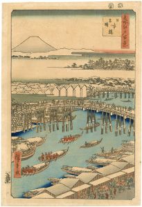 /100 Famous Views of Edo / Nihonbashi Bridge, Clearing After Snow[名所江戸百景　日本橋雪晴]