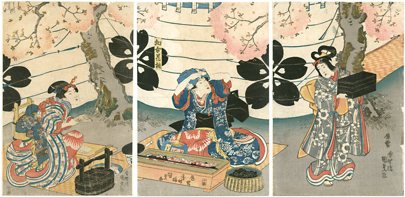 Kunisada I “Cherry Blossom Party”／