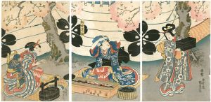 Kunisada I/Cherry Blossom Party[花見田楽]