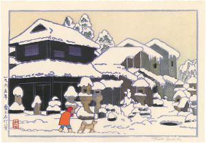 吉田遠志｢雪と石灯篭｣