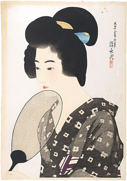 Ito Shinsui “Marumage (hairtstyle of a married woman)”／