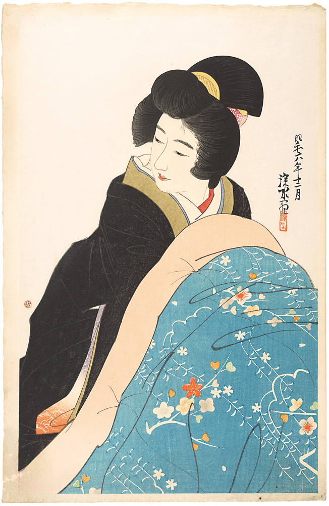 Ito Shinsui “Modern Beauties Second Series / Kotatsu (Foot Warmer)”／