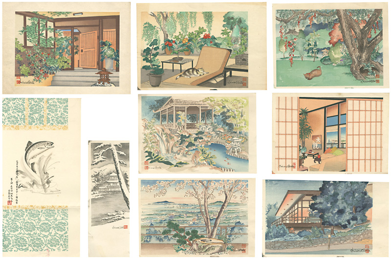 Obata Chiura “Woodblock Prints for Greeting Cards”／