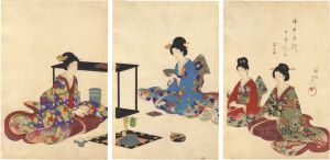 Chikanobu/Noble Ladies in the Tokugawa Period / Tea Ceremony[徳川時代 貴婦人の図　茶の湯]