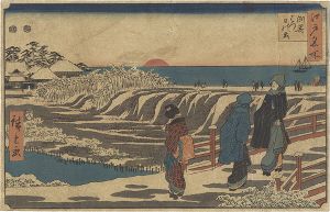 Hiroshige I/Famous Places in Edo / The First Sunrise of the Year at Susaki[江戸名所　洲崎 はつ日の出]