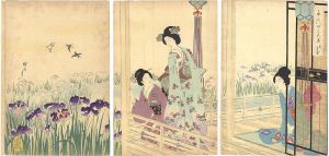 Chikanobu/Chiyoda Inner Palace / Spring Iris	[千代田之大奥　花菖蒲]