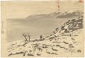 Painting　"Snow on the sea of ​......