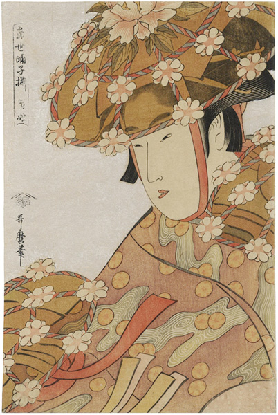 Utamaro “An Array of Dancing Girls of the Present Day / Heron Maiden【Reproduction】”／
