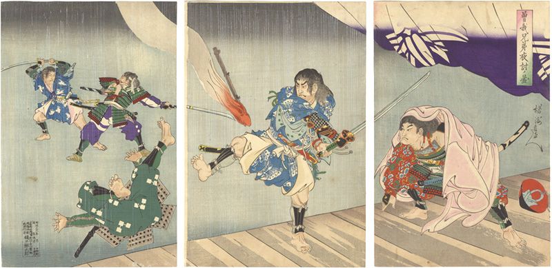 Chikanobu “Night Attack of the Soga Brothers”／