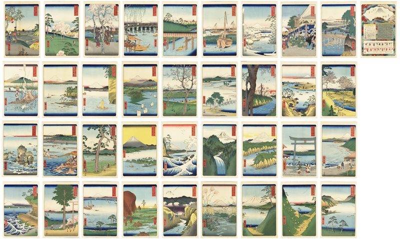 Hiroshige I “Thirty-six Views of Mount Fuji 【Reproduction】	”／