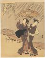 <strong>Harunobu</strong><br>Beauties under an Umbrella【Rep......