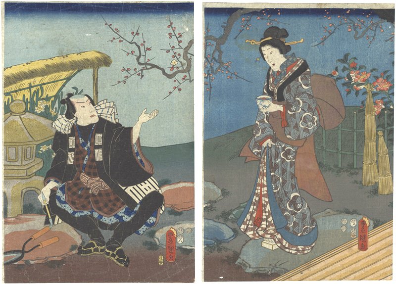 Toyokuni III “Kabuki Actors Print”／