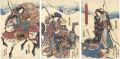 <strong>Kunisada I</strong><br>Atsumori's Debut at the Battle......