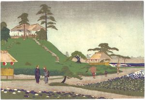 Kiyochika/The Iris Garden at Horikiri[堀切花菖蒲]