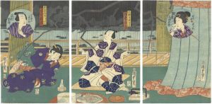 <strong>Kunisada II</strong><br>Kabuki Play: Musume Hyoban Zen......