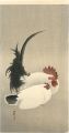 <strong>Ohara Koson(Shoson)</strong><br>Rooster and Hen