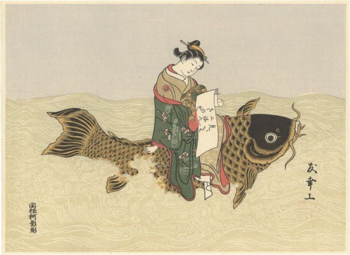 Harunobu “Parody of the Immortal Qin Gao【Reproduction】”／