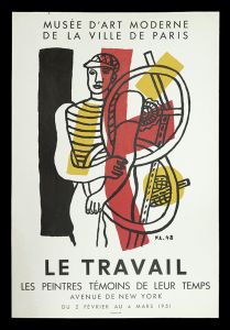 フェルナン・レジェ｢LE TRAVAIL展ポスター｣