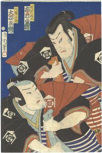 Kunichika/Kabuki Play: Sumida-gawa Harutsuge Soga[隅田川鴬音曽我]