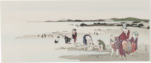 Hokusai/Ebb-Tide Shellfish Gatherers【Reproduction】[潮干狩【復刻版】]