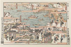 Shigenaga/Eight Views of Edo【Reproduction】[浮絵　江戸八景【復刻版】]