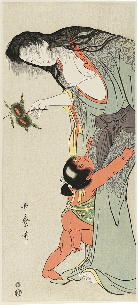 Utamaro “Yamauba and Kintaro【Reproduction】”／