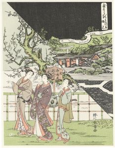 Shunsho/February / Hatsu-uma (First Horse Day) / plum-blossom viewing【Reproduction】[きさらぎ　はつ午　梅見【復刻版】]