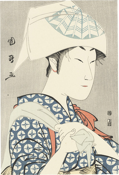 Kunimasa “The Actor Nakamura NoshioⅡ as a White Fox Disguised as Kuzunoha【Reproduction】”／