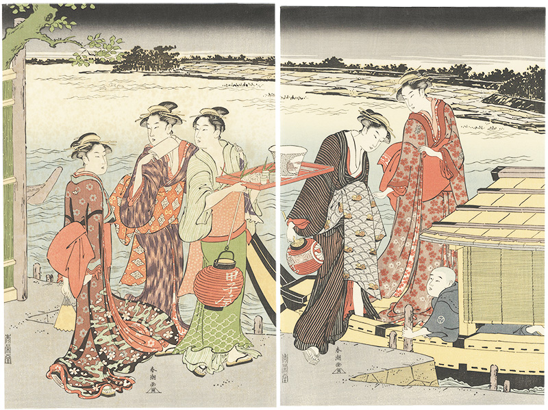 Shuncho “Pleasure Boat on a Summer Evening【Reproduction】”／