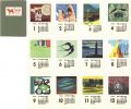 Woodblock print calendar 1982