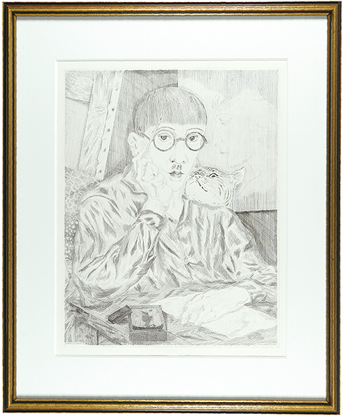 Fujita Tsuguharu (Leonard Foujita) “Autoportrait”／