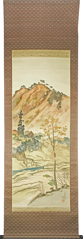 Ishii Hakutei “Scroll Painting : Autumn in Chichibu Nagatoro”／