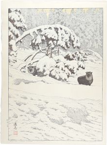 吉田遠志｢羚羊と雪｣