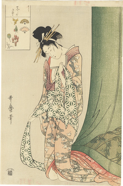 Utamaro “Ogiya Hanaogi【Reproduction】”／