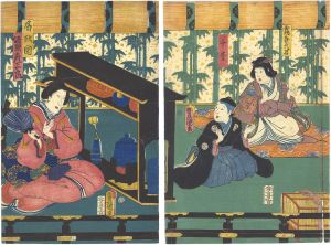 Toyokuni III/Kabuki Play: Date Kurabe Okuni Kabuki[伊達競阿国戯場]