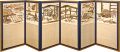 Six-leaf screen Paper of hangi......