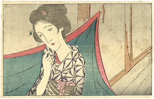 Takehisa Yumeji “A Mosquito Net from the Magazine The Ladies' Graphic”／