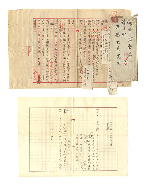 Nakamura Kenkichi “Autograph manuscript:Ohara Sueko profeel
”／