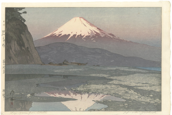 Yoshida Hiroshi “Ten Views of Fuji / Okitsu”／