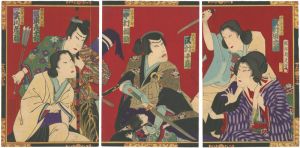 Chikanobu/Kabuki Play: Koza-biraki Fukushu Bidan[高座開復讐美談]