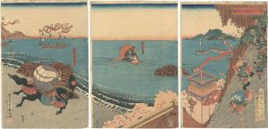 Tacho (Yoshikane)/The Great Battle between the Minamoto and the Taira at Ichinotani[源平一ノ谷大合戦図]