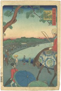 Hiroshige II/One Hundred Famous Views in the Various Provinces / The Seashore at Takanawa in Edo[諸国名所百景　東都高輪海岸]