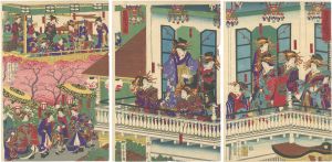 Yoshitora/Kinpei-ro in the New Yoshiwara[新吉原金瓶樓図]