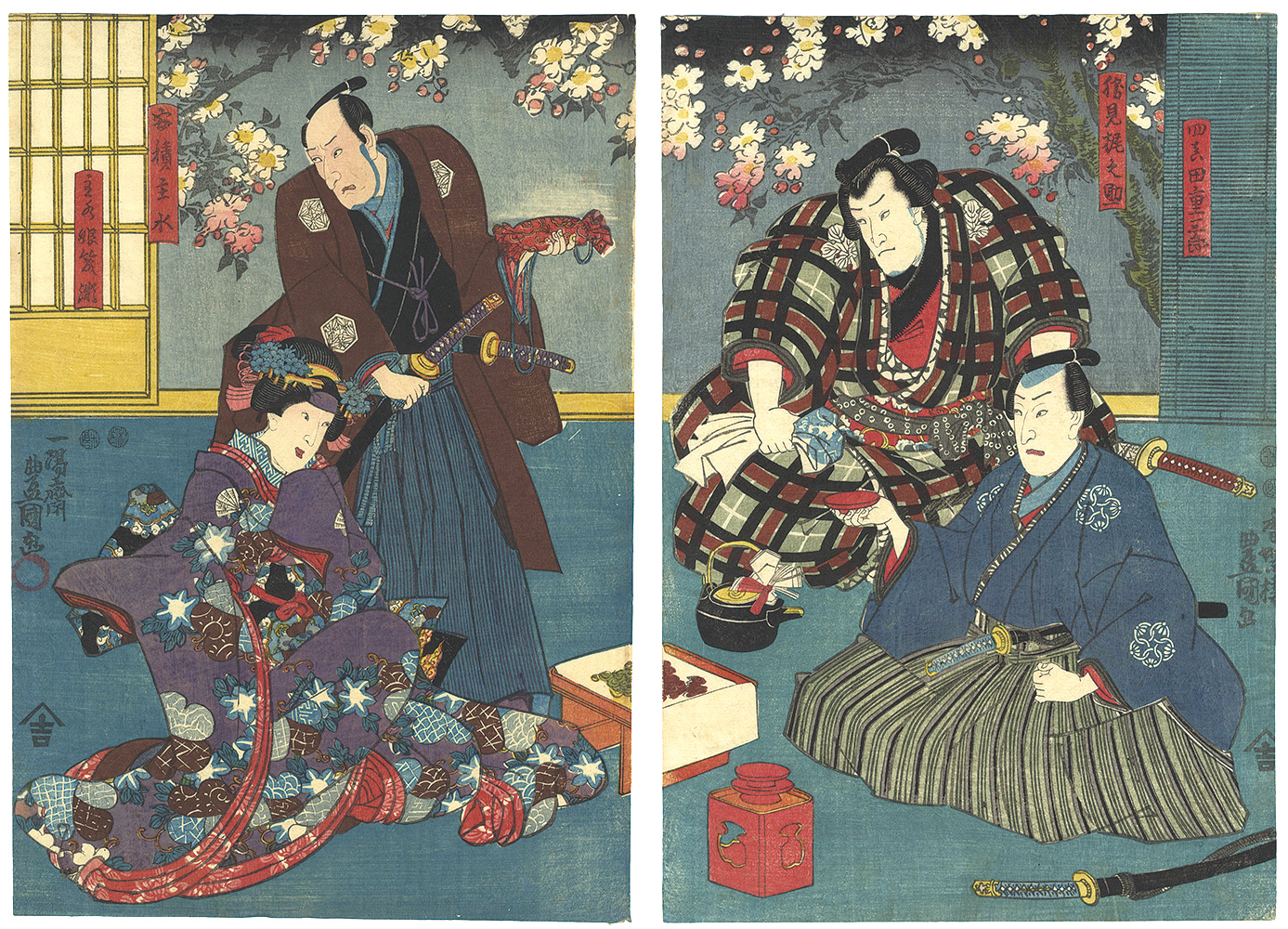 Toyokuni III “Kabuki Actors Print”／