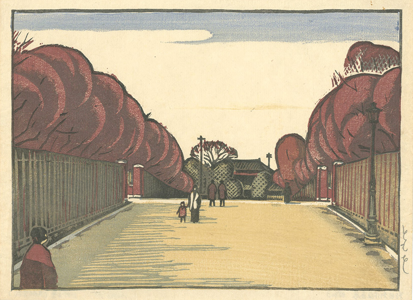 Inagaki Tomoo “3 Views of Ueno (Art school)”／