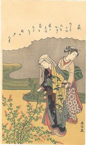 Harunobu/Fashionable Six Jewel Rivers / Bush Clover 【Reproduction】[ 萩 【復刻版】]